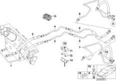 Дополнительные детали/Dynamic Drive для BMW E65 730d M57N (схема запасных частей)