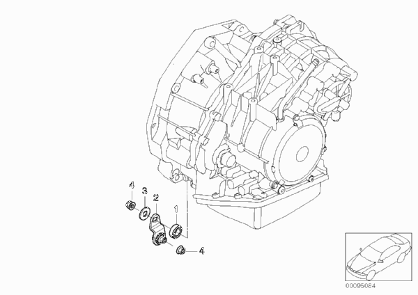 GACVT16Z детали переключения для BMW R50 One 1.6i W10 (схема запчастей)