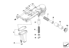 Смазочная система/детали масл.насоса для BMW E63 645Ci N62 (схема запасных частей)