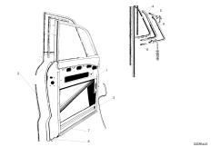 передняя дверь для BMW V8 501 8-Zyl (схема запасных частей)