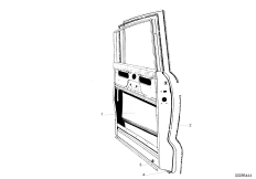 Задняя дверь для BMW V8 501 8-Zyl (схема запасных частей)