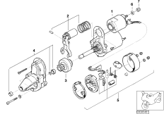 Детали стартера для BMW A61 A61 (9251) 0 (схема запасных частей)