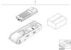 К-т доосн.автомоб.телефоном Cordless для BMW E46 M3 CSL S54 (схема запасных частей)
