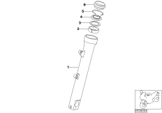 Направляющая трубка телескоп.вилки для BMW K14 F 650 CS 04 (0177,0187) 0 (схема запасных частей)