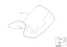 Одноместное сиденье спецавтомобиля для BMW K41 K 1200 RS 01 (0547,0557) 0 (схема запасных частей)