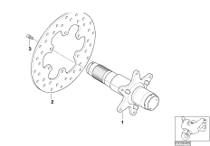 Качающийся рычаг приводного вала для BMW K14 F 650 CS 04 (0177,0187) 0 (схема запасных частей)