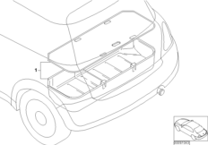 Поддон багажного отделения для BMW R50 Cooper W10 (схема запасных частей)