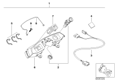 Комплект дооснащения гнезда разъема для BMW K14 F 650 CS 02 (0174,0184) 0 (схема запасных частей)