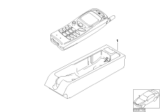 Детали Nokia 3110 в центральной консоли для BMW E39 M5 S62 (схема запасных частей)