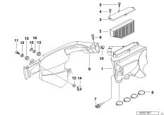 Глушитель шума всасыв./сменн.эл.фильтра для BMW K41 K 1200 RS 01 (0547,0557) 0 (схема запасных частей)
