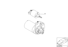 детали стартера для MINI R53 Cooper S W11 (схема запасных частей)