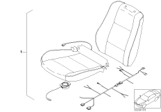 К-т доосн.активной вентиляцией сидений для BMW E46 320Ci M54 (схема запасных частей)