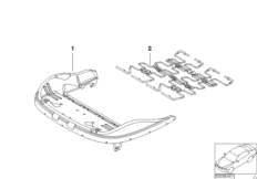Сиденье Пд карк.сид.с мех./э/прив./дет. для BMW E85 Z4 2.2i M54 (схема запасных частей)
