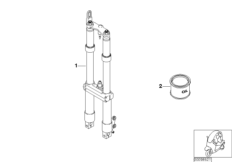 Вилка шарового шарнира для BMW C1N C1 200 (0192) 0 (схема запасных частей)