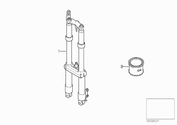 Вилка шарового шарнира для BMW C1N C1 (0191) 0 (схема запчастей)