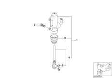 Главный тормозной цилиндр Зд для BMW 89V3 K 1200 RS 97 (0544,0554) 0 (схема запасных частей)