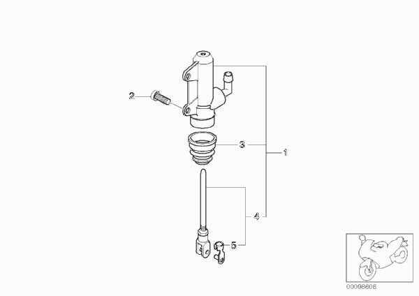 Главный тормозной цилиндр Зд для BMW K41 K 1200 GT 01 (0548,0558) 0 (схема запчастей)
