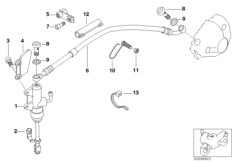 Главный тормозной цилиндр Зд для BMW R21 R 1150 GS 00 (0415,0495) 0 (схема запасных частей)