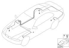Ремонтные провода RDC для BMW E66 745Li N62 (схема запасных частей)
