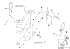Защитная дуга Пд хром. для BMW 259T R 850 RT 96 (0412) 0 (схема запасных частей)