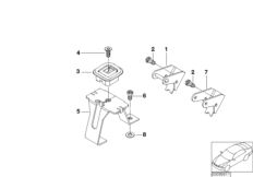 Крепление детского сиденья для BMW E66 740Li N62N (схема запасных частей)