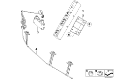 Детали разнесенной антенны для BMW E85 Z4 2.2i M54 (схема запасных частей)