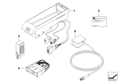 Детали устройства громкой связи Classic для BMW E46 328i M52 (схема запасных частей)