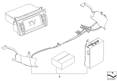 Комплект дооснащения системы ТВ для BMW E46 325xi M54 (схема запасных частей)