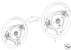 Переосн.рул.колеса MFL Sport => M Sport для BMW E39 525i M54 (схема запасных частей)
