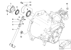 Детали коробки передач GS6-85BG для BMW R53 Coop.S JCW GP W11 (схема запасных частей)