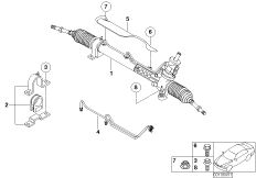 Гидроусилитель рулевого управления для BMW R50 One 1.4i W10 (схема запасных частей)