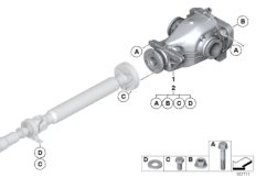 редуктор главной передачи для BMW RR2 Drophead N73 (схема запасных частей)