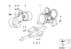 Панель приборов для BMW R28 R 850 R 02 (0428) 0 (схема запасных частей)