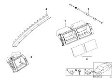 Сопла/накладки для BMW E46 M3 S54 (схема запасных частей)