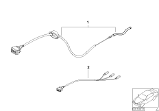 Ремонтные пучки проводов для BMW E39 525i M54 (схема запасных частей)