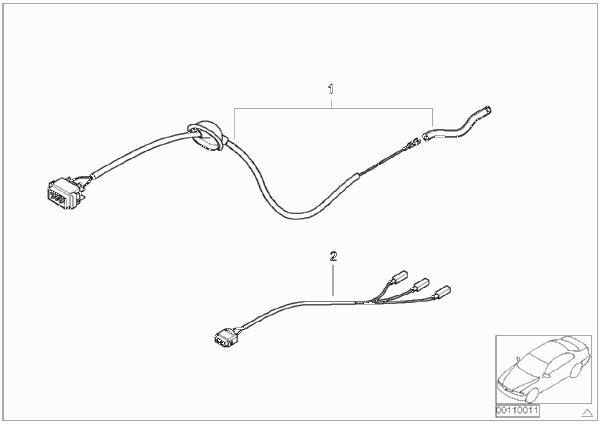 Ремонтные пучки проводов для BMW E38 L7 M73N (схема запчастей)