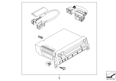 Дооснащение радиоприемником Boost CD для MINI R53 Cooper S W11 (схема запасных частей)