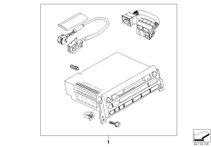 Дооснащение радиоприемником Boost MD для BMW R50 One 1.4i W10 (схема запасных частей)