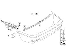 Дополнительные элементы для BMW E46 330Cd M57N (схема запасных частей)