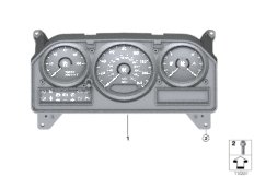 комбинация приборов для BMW RR3 Coupé N73 (схема запасных частей)