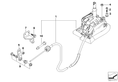 Механизм ПП стептроник АКПП для BMW E85 Z4 2.2i M54 (схема запасных частей)