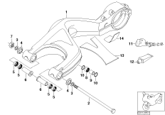 Качающийся рычаг заднего колеса для BMW K14 F 650 CS 02 (0174,0184) 0 (схема запасных частей)