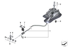 Механизм ПП стептроник АКПП для BMW E84 X1 18i N46N (схема запасных частей)