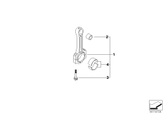Шатун кривошипно-шатунного механизма для MINI R50 One D W17 (схема запасных частей)