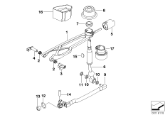 Механизм перекл.передач МКПП/диз.дв. для BMW E39 525d M57 (схема запасных частей)