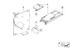 Детали SA 638 в багажном отделении для BMW E53 X5 3.0d M57N (схема запасных частей)