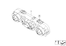 Панель управления автом.сист.кондицион. для BMW E85 Z4 2.2i M54 (схема запасных частей)