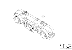 Панель управления кондиционера для BMW E85 Z4 3.0si N52 (схема запасных частей)