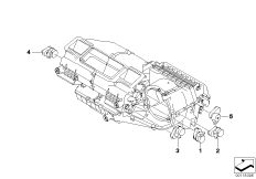 Сервопривод автом.сист.кондиционирования для BMW E85 Z4 2.2i M54 (схема запасных частей)
