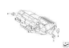 Сервопривод кондиционера для BMW E85 Z4 3.0si N52 (схема запасных частей)